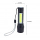 Ліхтарик світлодіодний акумуляторний FLish 3W LED + COB 350 лм USB (RT050713)