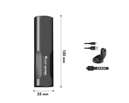 Фара на велосипед West Biking YP0701442-800 Black 13361-85809