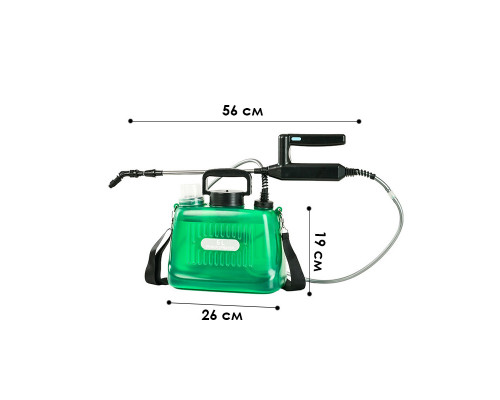 Електричний обприскувач Lesko 7.4V 5 л Green 13344-85847