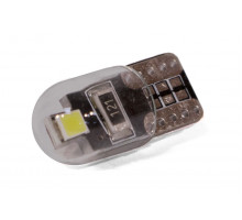 Світлодіодна лампа StarLight T10 2 діода 2835 12V 0.5W WHITE / мультиполярна в прозорій колбі / друкована плата