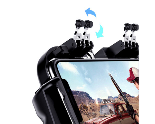 Бездротовий геймпад-тригер для смартфонів Sundy Union PUBG Mobile H9 з акумулятором + напальчники Бездротовий геймпад-тригер для смартфонів Sundy Union PUBG Mobile H9 з акумулятором + напальчники