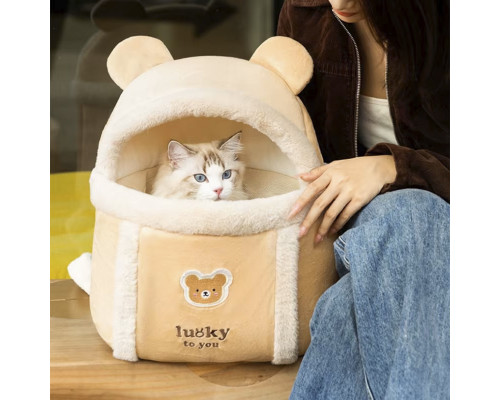 Рюкзак-перенесення Hippie dog 2308SXMJ2582HA12 25х23 см Yellow S Ведмедик 13137-84831