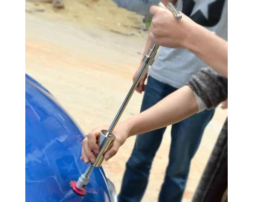 Молоток зворотний для витягування вм'ятин CARP з грибками 18 шт/клейові стрижні 5 шт 24 предмети Сріблястий (С051046)