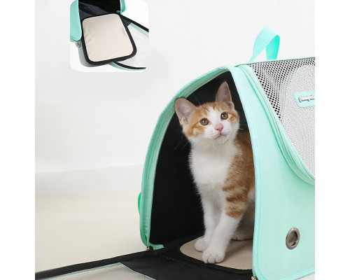 Рюкзак-перенесення для котів MoorPet 257711 31х30 см Turquoise 12982-84062