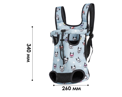 Рюкзак-кенгуру для тварин No Brand A01002-AB Dog Blue L 13091-83461