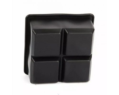 Форма для льоду силіконова Ice Кубики 4 комірки 11х11х5 см Чорний (С051348)