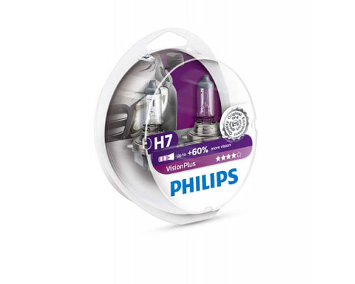 Автолампа PHILIPS 12972VPS2 H7 55W 12V PX26d VisionPlus Автолампа PHILIPS 12972VPS2 H7 55W 12V PX26d VisionPlus