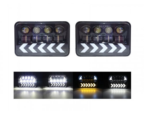 Комплект світлодіодних фар AllLight JR-5-40W ближнє/дальнє з DRL та поворотником (2 шт) Комплект світлодіодних фар AllLight JR-5-40W ближнє/дальнє з DRL та поворотником (2 шт)