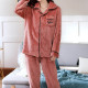 Комплект жіночої піжами Lesko CK-504 Peach 2XL