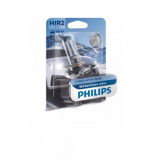 Автолампа PHILIPS 9012WVUB1 HIR2 12V WhiteVision ultra +60% (3700K) B1