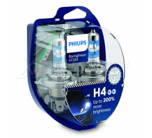 Автолампа PHILIPS 12342RGTS2 H4 60/55W 12V P43T RacingVision GT200 +200%