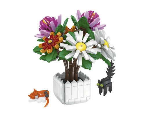 3D-конструктор Jie Star 9036 Chrysanthemum potted plants 900 деталей 13217-84634