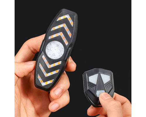 Ліхтар велосипедний габаритний із зазначенням поворотів West Biking YP0701313 Чорний (9700-40515)