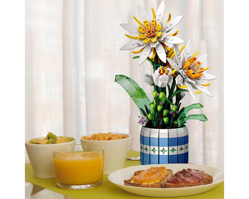 3D конструктор Jie Star 9033 Epiphyllum Bonsai 835 деталей 13216-84632