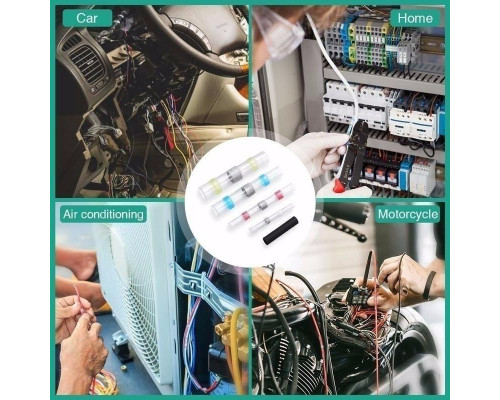 Термозбіжна гільза з припоєм PR термоусадка 1.5-2.5 мм² 30 шт Синій (C050947-30)