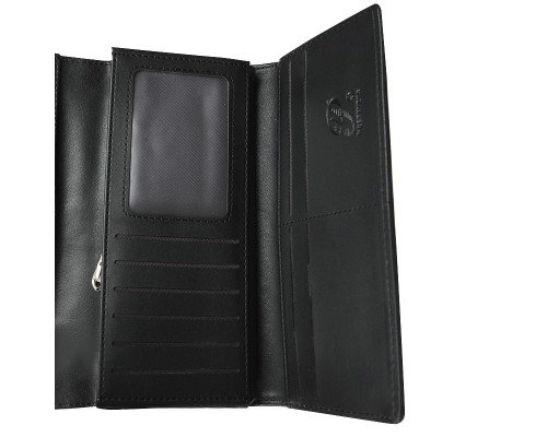 Жіночий гаманець Prettyzys PT18-989 19х10,5 см Чорний 13183-83834