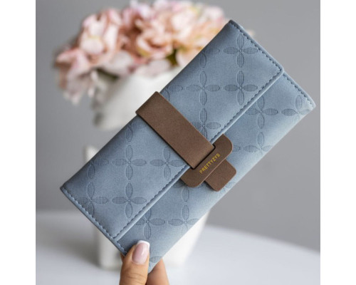 Жіночий гаманець Prettyzys PT18-989 19х10,5 см Блакитний 13183-83835
