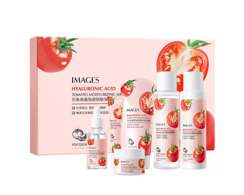 Подарунковий набір Images Hyaluronic Acid Tomato Moisturizing 6в1