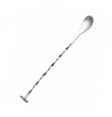 Барна коктейльна ложка ТМ із нержавіючої сталі 25,5 см Сріблястий (С051370)