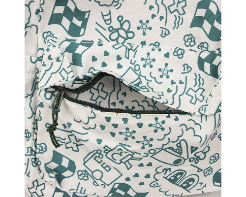 Рюкзак підлітковий No Brand 5154 31х13 см White-Green 13081-84482