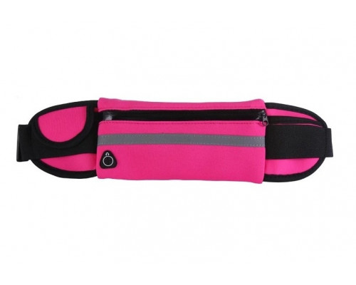 Сумка для бігу на пояс RunningBag Вологостійка Pink (361572)