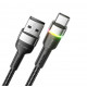 Зарядка USB кабель Essager для синхронізації та зарядки Android та інших пристроїв USB Type-C 1 м Чорний