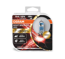 Автолампа OSRAM 64193NB200-HCB H4 Night Breaker +200% 60/55W 12V P43T HardDuopet