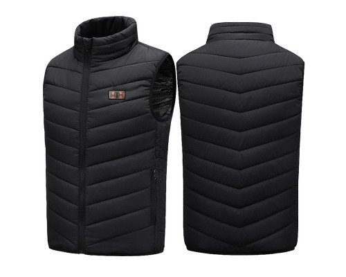 Жилетка з підігрівом Lesko M01-9S 2XL Black Жилетка з підігрівом Lesko M01-9S 2XL Black