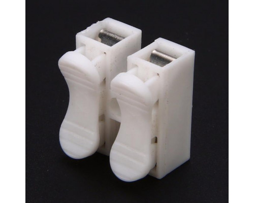 Набір з'єднувачів для дроту PW CH-2 клемні колодки на два контакти 30 шт Білий (C051301-30)