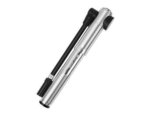 Насос велосипедний West Biking 0711068 Ручний з індикатором 210 мм Сірий (5002-59276)