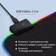 Ігрова поверхня з RGB підсвіткою FeelTouch 800х300х3 мм Black