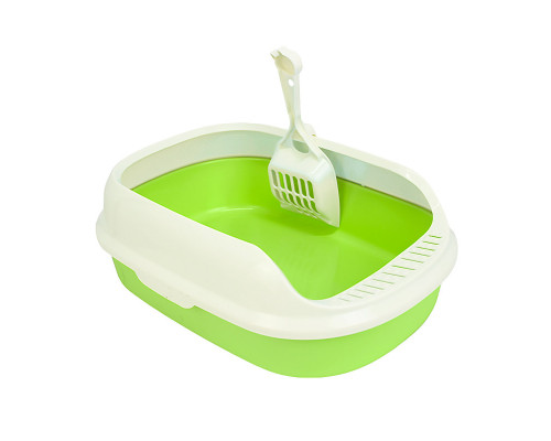Туалет для кішок з лопаткою Taotaopets 226611 Green Туалет для кішок з лопаткою Taotaopets 226611 Green