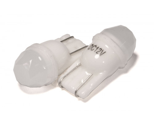 Світлодіодна лампа StarLight T10 1 діод COB 12V 0.4W WHITE / матова лінза / CERAMIC Світлодіодна лампа StarLight T10 1 діод COB 12V 0.4W WHITE / матова лінза / CERAMIC