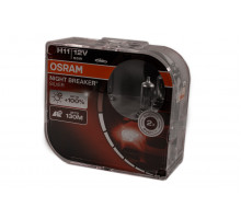 Автолампа OSRAM 64211NBS Night Breaker Silver +100 H11 55W 12V PX29t 10X2 HardDuopet