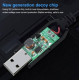 Кабель для роутера USB DC живлення від Power Bank Fonken із трансформатором 12V з перехідником 5.5 - 3.5 мм Чорний