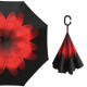 Парасолька Up-Brella колір Червона Квітка жіноча Чорний (2907-7785)