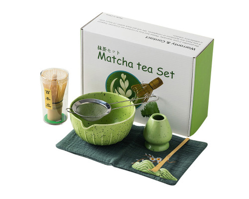 Набір для приготування чаю матчу No Brand Matcha 3125 Green 7 предметів 13275-85682
