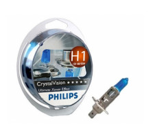 Автолампа PHILIPS 12258CVSM H1 55W 12V P14,5 Cristal Vision+W5Wx2