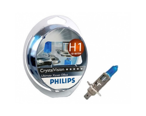 Автолампа PHILIPS 12258CVSM H1 55W 12V P14,5 Cristal Vision+W5Wx2 Автолампа PHILIPS 12258CVSM H1 55W 12V P14,5 Cristal Vision+W5Wx2