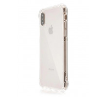 Силіконовий протиударний чохол панель + скло 9Н на Iphone Х/ХS прозорий Case (6356456465)
