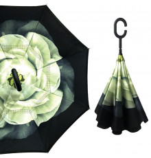 Парасолька зворотного додавання Up-Brella Біла Гарденія (2907-13251)