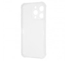 Силіконовий протиударний чохол панель + скло 9Н на Iphone 15 Pro прозорий Case (46453242454)