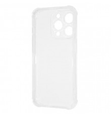 Силіконовий протиударний чохол панель + скло 9Н на Iphone 15 Pro прозорий Case (46453242454)