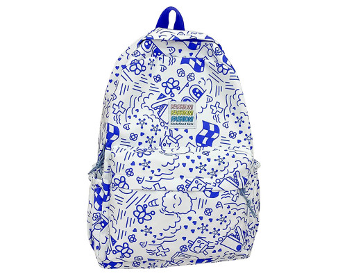 Рюкзак No Brand 5154 20-35 л White-Blue 13081-84481