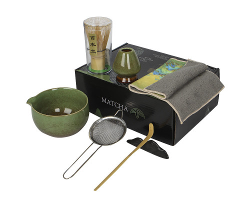 Набір для приготування чаю матча Mavanto 7458 Green 7 предметів