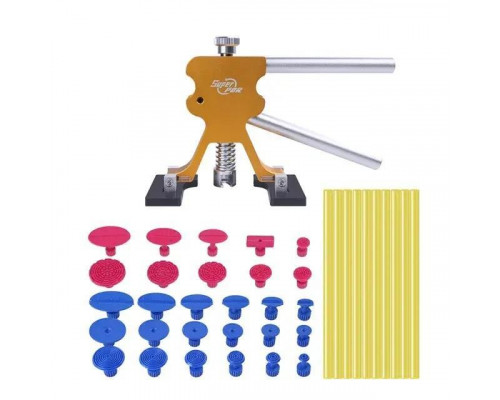 Набір рихтувальних інструментів Icar молоток + мініліфтер з грибками 41 предмет Різнокольоровий (С051263)