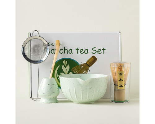 Набір для приготування чаю матчу No Brand Matcha 3125 Mint Green 7 предметів 13275-85683