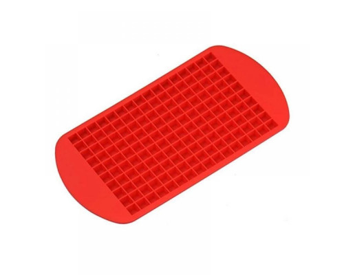 Форма для льоду силіконова СМ Кубики 160 комірок 23х12 см Червоний (С051362)