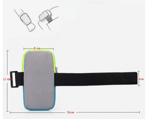 Сумка - чохол на руку iRun з 3 кишенями Чорний (5516614)