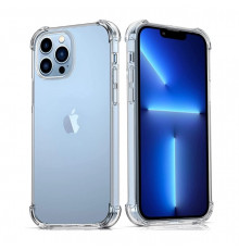 Силіконовий протиударний чохол панель + скло 9Н на Iphone 13 pro прозорий Case (545645646)